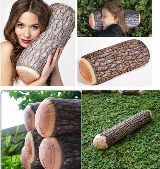 7.Kikkerland设计的原木枕头