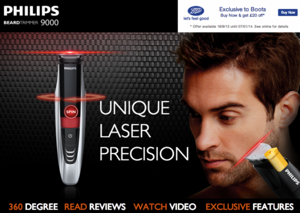 保持胡须 - 飞利浦胡须修剪器9000