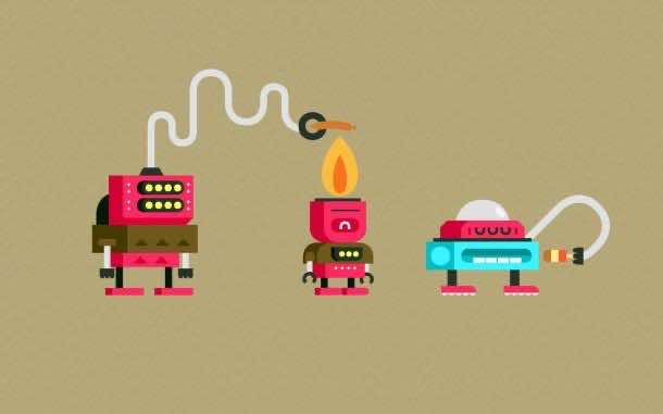 机器人-向量壁纸- 2560 x1600 - 1605