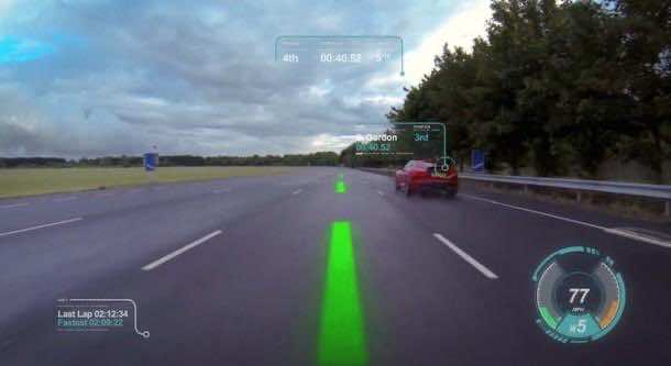 捷豹推出虚拟挡风玻璃概念2