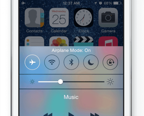 13.当您不需要蜂窝服务时，打开飞机模式