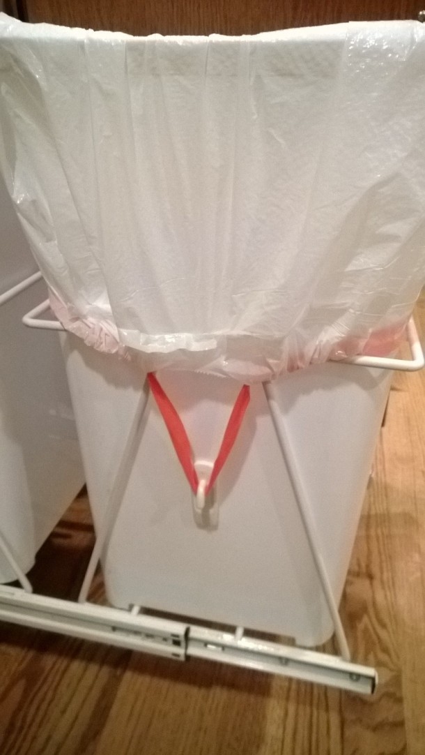 3.用命令条将垃圾置于适当的位置