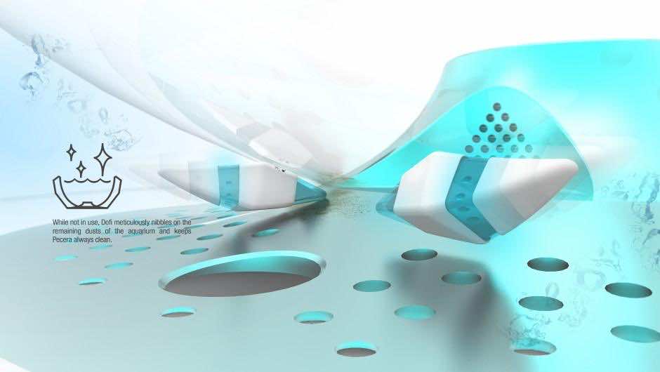 Pecera dofi机器鱼清洗5