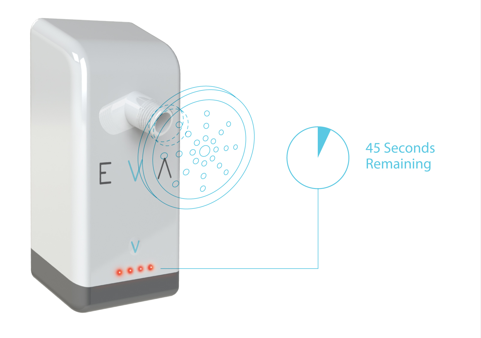 伊娃聪明莲蓬头,节约用水