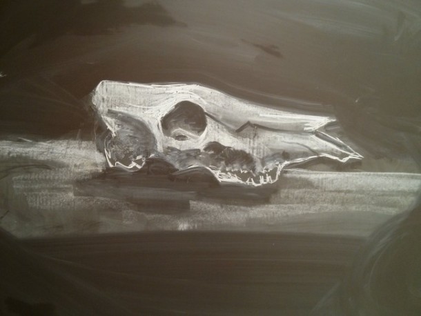 这位老师每天都画一些独特的东西