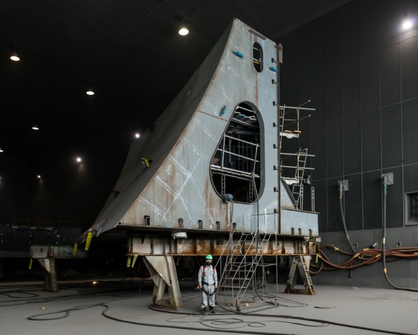 世界上最大的船在韩国建造