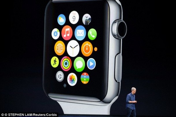 苹果蓝宝石水晶手表5