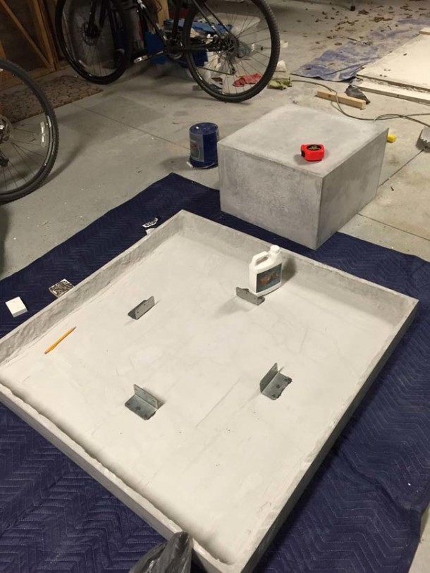 混凝土DIY茶几10