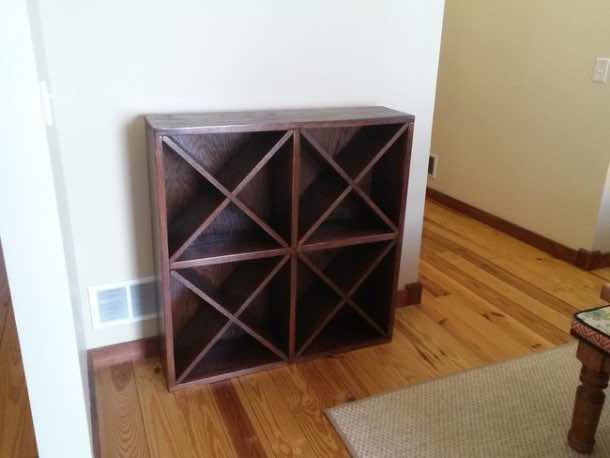 DIY酒架可以容纳96瓶8