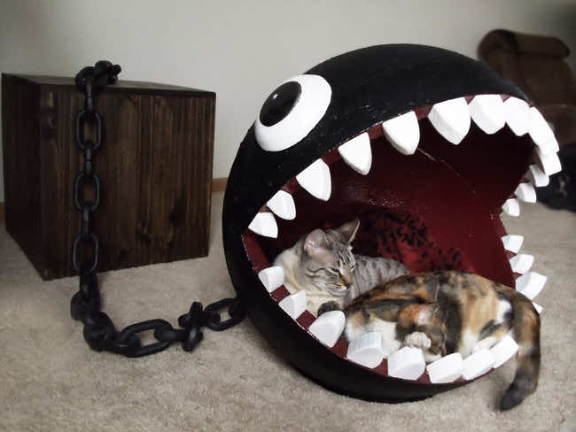 Super Mario Bros Themed Cat Bed 10