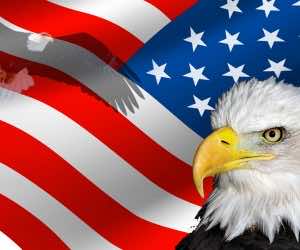 上帝保佑美国高清桌面背景