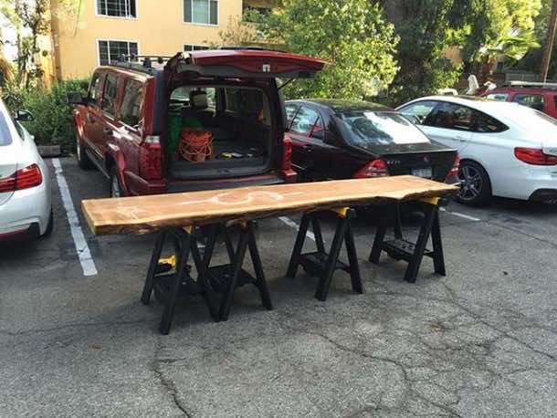 What To Do With A Giant Slab of Redwood