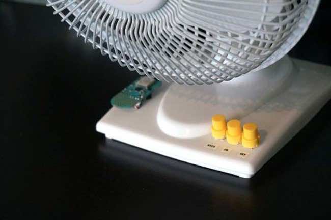 智能自制风扇知道什么时候打开