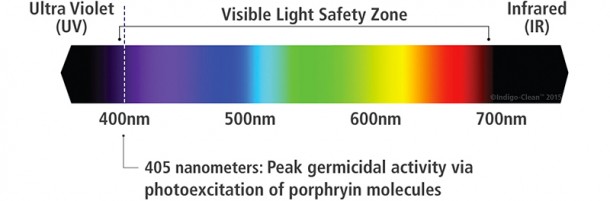 靛蓝清洁是一种杀死细菌3的光