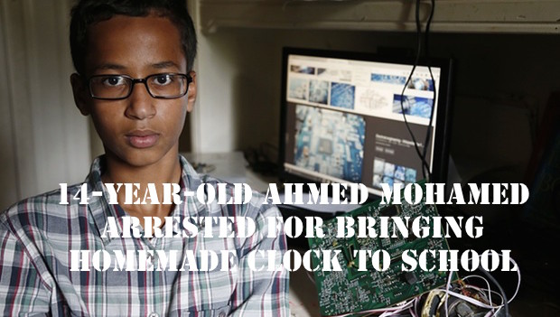 14岁的孩子因制作时钟6天暂停了三天