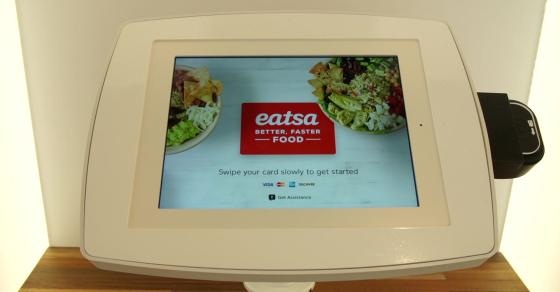 你可以命令你的食物通过iPad Eatsa餐厅4