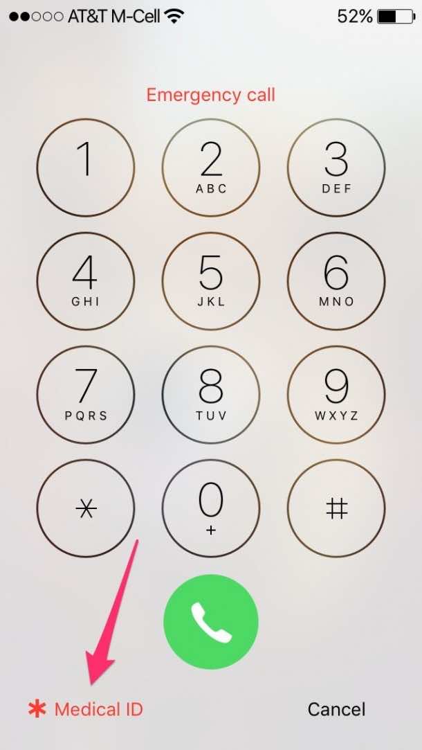iOS健康应用medical ID8