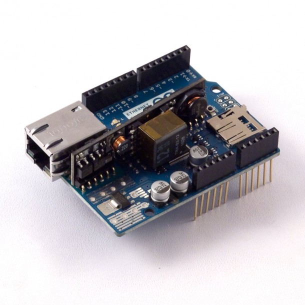 Arduino Ethernet Shield R3带PoE模块