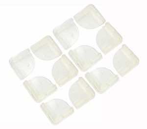 Cosmos®12PC透明软塑料边缘保护器