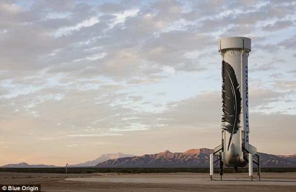 蓝色起源可重复使用火箭发射并再次成功着陆!