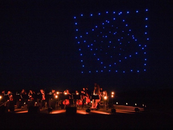 英特尔同时推出100次无人机的吉尼斯世界纪录