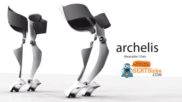 这种可穿戴的椅子可以让你站着坐着