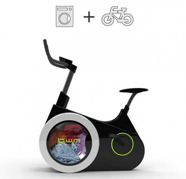 在这辆自行车上锻炼并完成洗衣服作为附带福利2