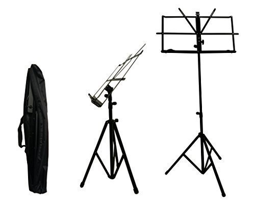 黑色可调折叠式音乐架