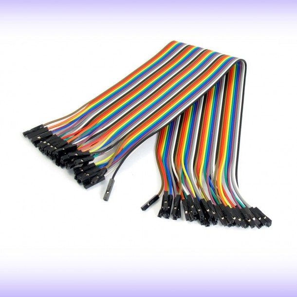 TOOGOO(R)母母无焊柔性面包板跳线电线