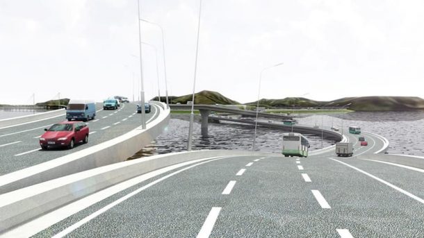 珠江项链桥，一个奇特的交通问题的扭曲解决方案