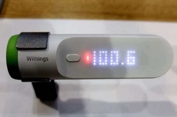 体温表示发烧。学分:Wired.com