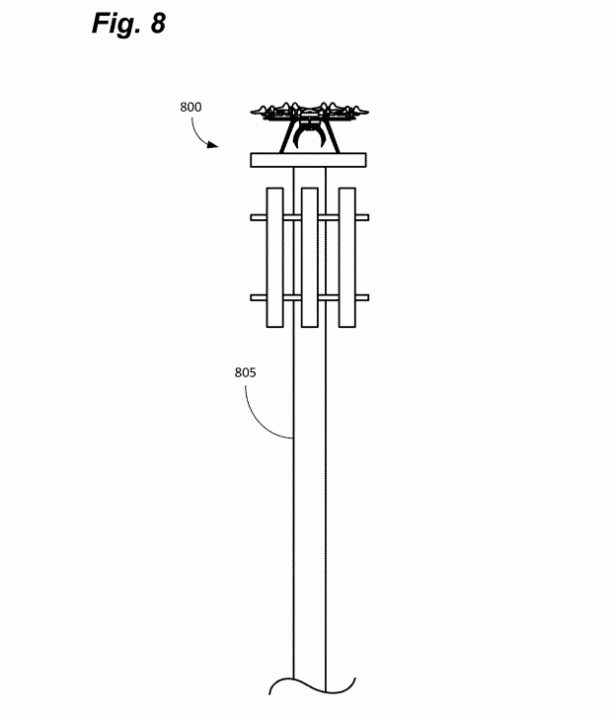 亚马逊计划将路灯和电线杆用作其无人机的充电站