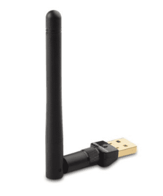 电缆事项镀金无线USB适配器与可拆卸天线