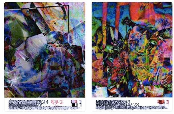 100年10天内易燃物,抽象艺术易燃物概要文件。学分:皮埃尔Buttin