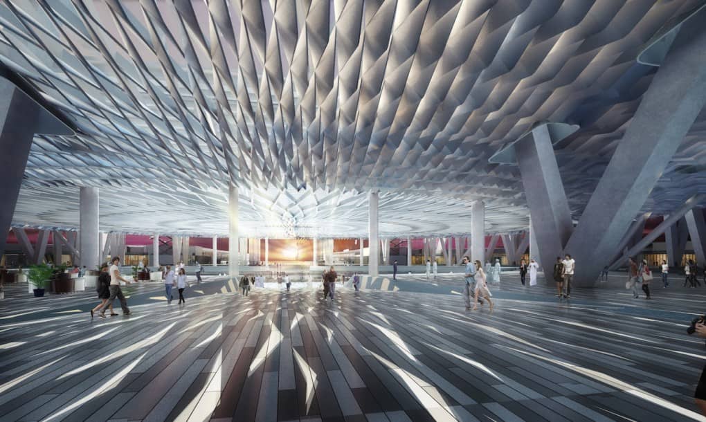 阿联酋新碗形体育场的巧妙设计确保了它在炎热的天气中保持自然凉爽