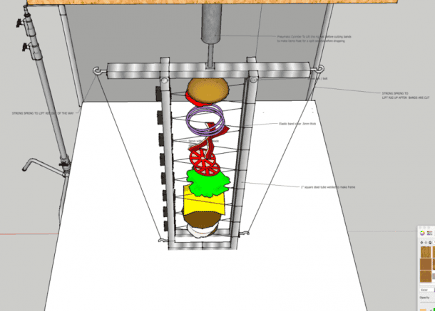 这张令人惊叹的汉堡照片需要一些复杂的工程和摄影技巧
