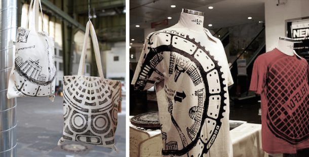 “盗版打印机”使用井盖打印城市风格的定制t恤设计s_image 8