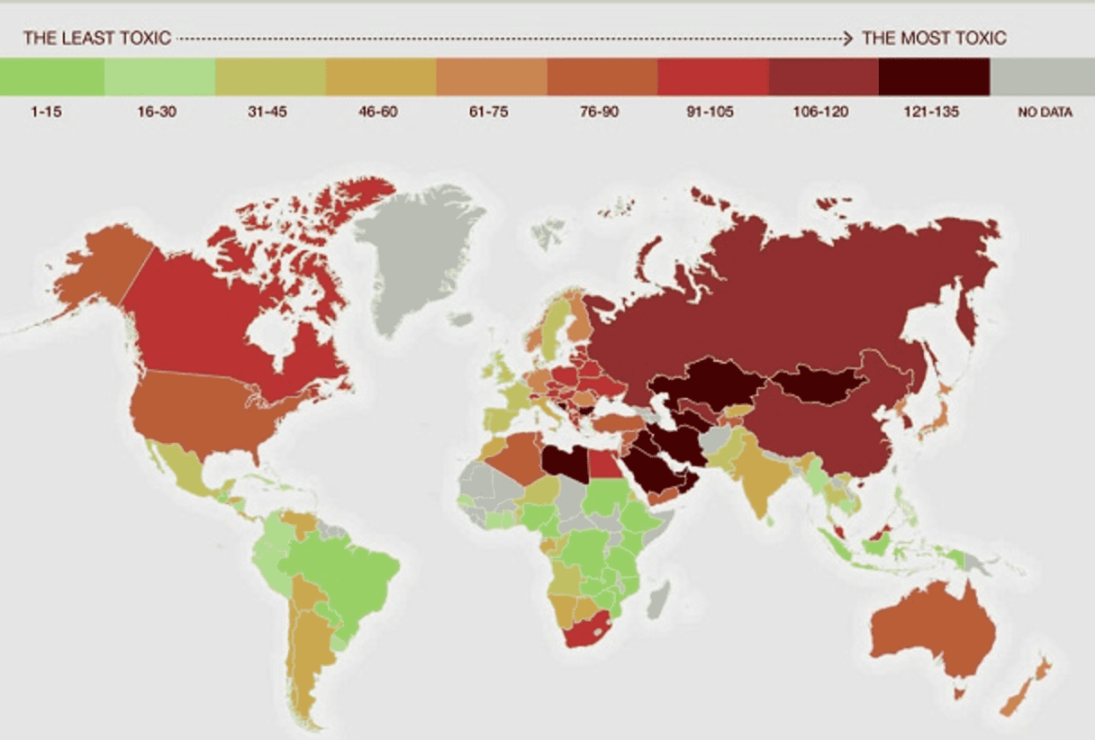 世界有毒国家
