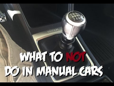 您永远不要在手动变速箱中做的5件事