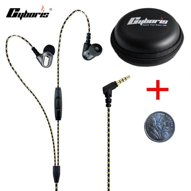 Cyboris带麦克风的耳塞耳机