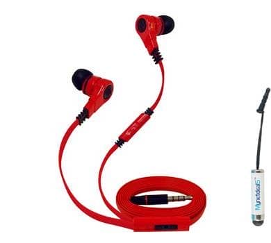 超级低音3.5毫米立体声耳机带麦克风和音量控制