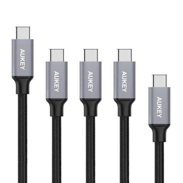 AUKEY USB C型电缆,USB C USB 3.0快速充电