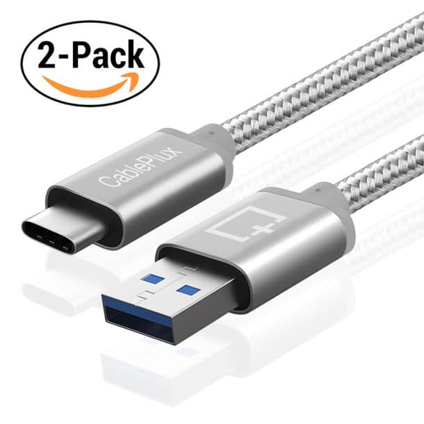 USB Type C电缆，CablePlux USB-C到USB 3.0编织线充电电缆，用于小米Mi Max 2