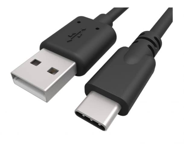 克罗费尔3英尺/ 1m USB-C™to Type A (USB-A)充电线，用于小米Mi Max 2