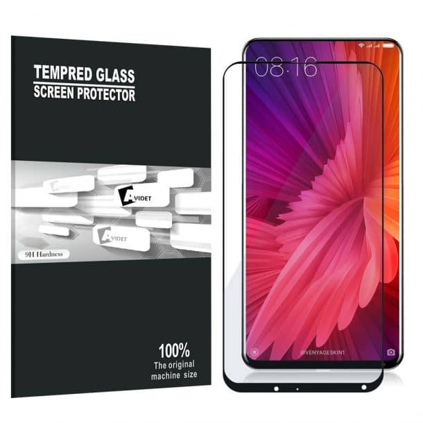 AVIDET优质钢化玻璃3 d屏幕保护器小米Mi混合2