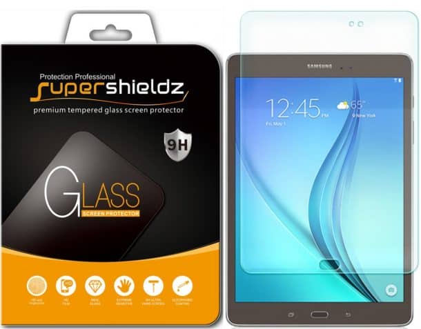 Supershieldz钢化玻璃屏幕保护器，用于三星Galaxy Tab A 8.0（$ 8.99）