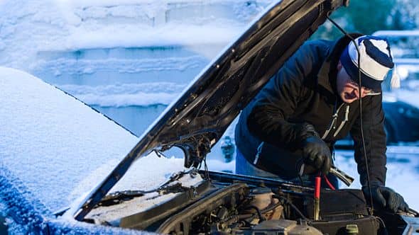 车准备严酷的冬天