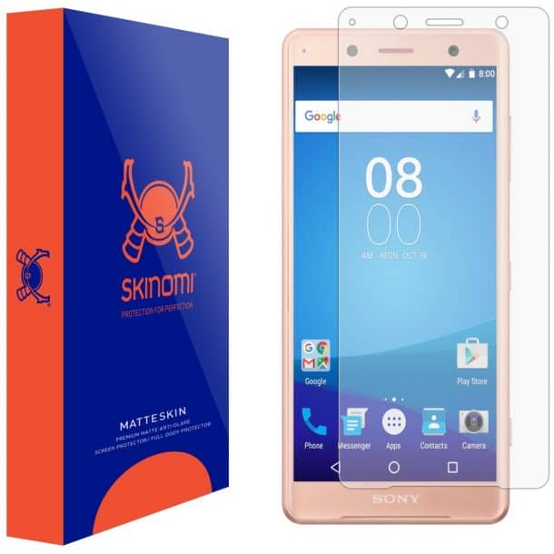 Skinomi MatteSkin Full Coverage Screen Protector for Sony Xperia XZ2 Compact