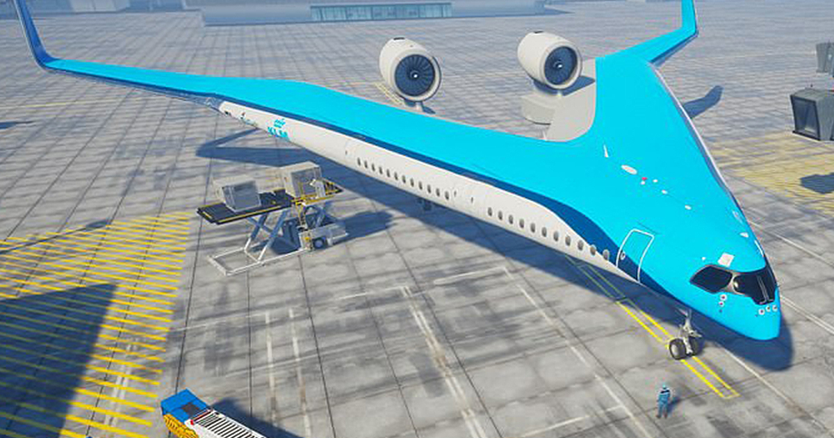 KLM航空公司的Flying-V将永远改变航空旅行！