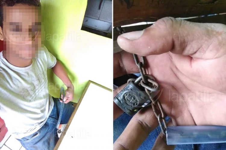 据La Patilla报道，在秘鲁，一名男子被锁起来以确保他付款